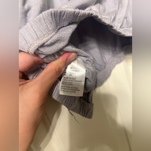 Don't Ask Why Ruffle lilac long sleeve sweater with elastic waistline - Picture 5 of 6